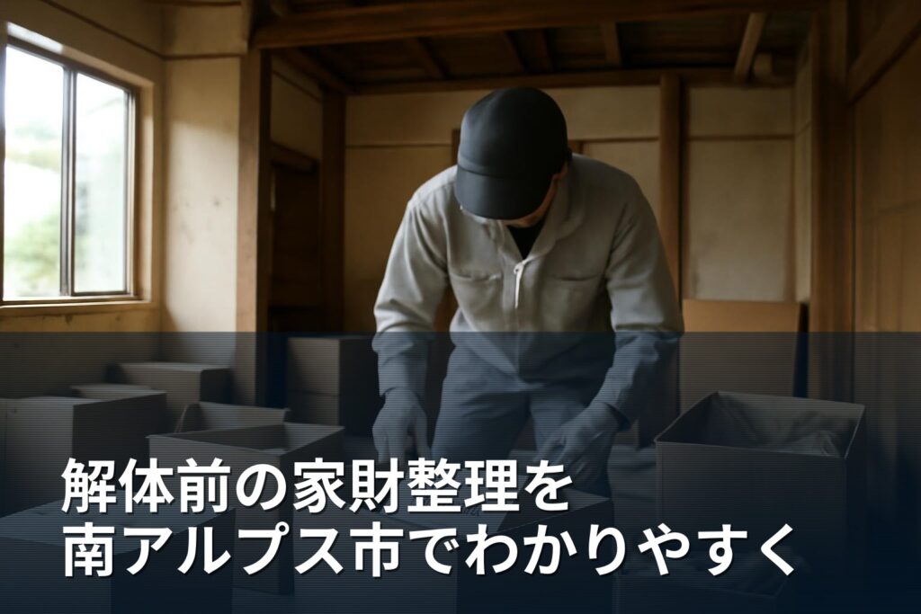 空き家・実家の解体前に必要な家財整理ガイド｜山梨・南アルプス市向け