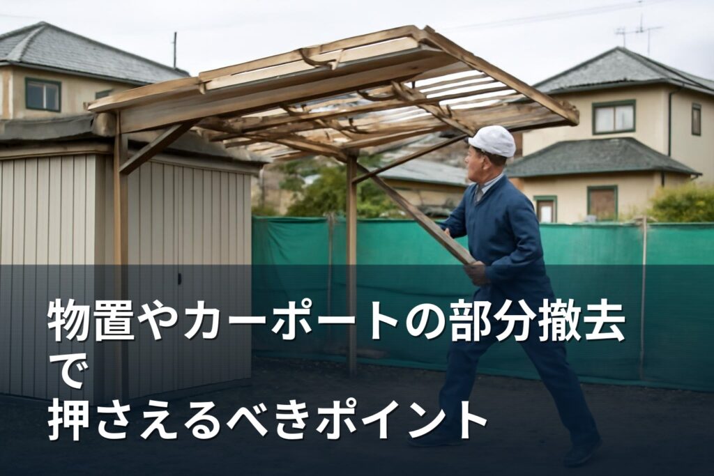 物置・カーポートなど部分解体で押さえるポイント｜南アルプス市で相談する前に