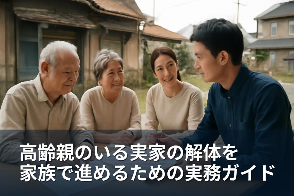 高齢親のいる実家解体を家族で進める手順と注意点