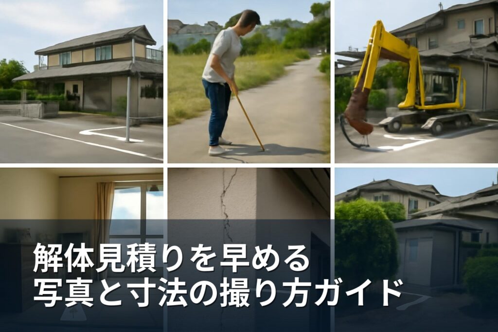 南アルプス市｜解体見積りを早くする写真と寸法の撮り方ガイド