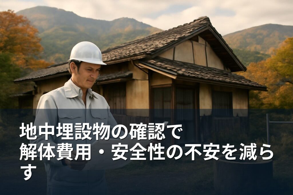 空き家・実家を解体する前に確認する地中埋設物対策と注意点