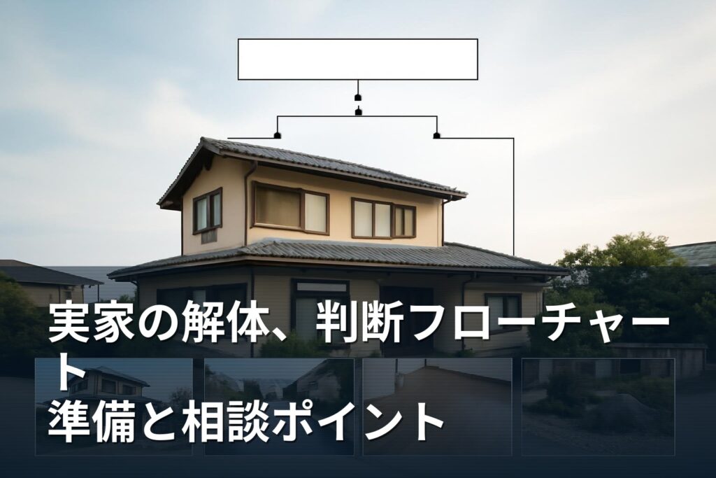 実家の解体は今進めるべき？判断フローチャートと確認項目
