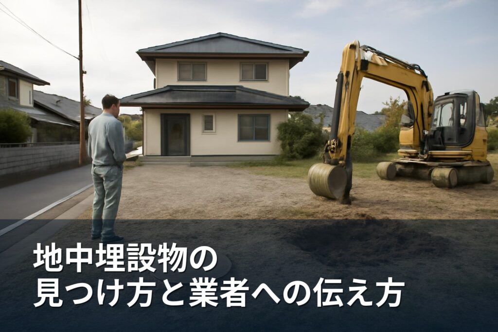 南アルプス市で解体前に確認する地中埋設物の見つけ方と業者への伝え方