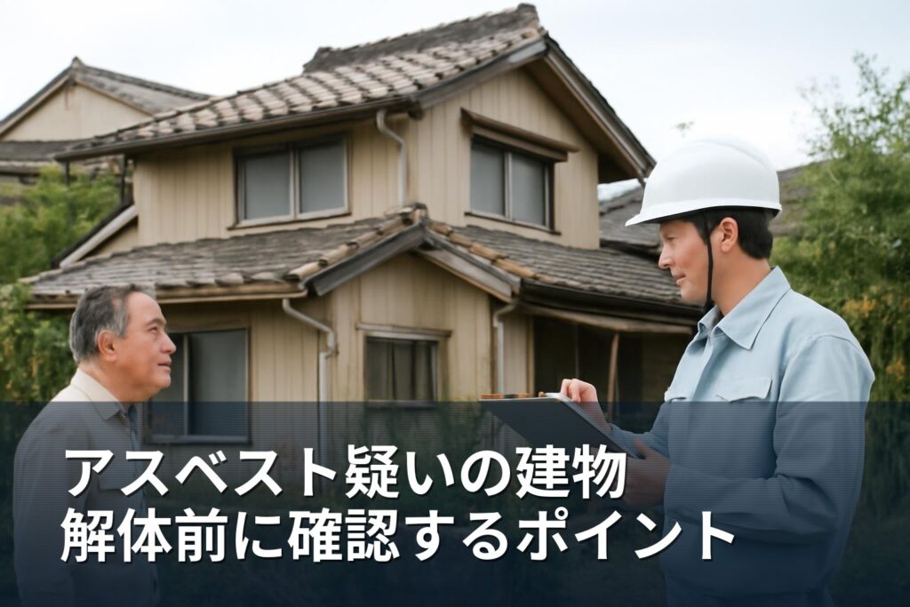南アルプス市でアスベスト疑いの建物 解体前に確認すべきこと